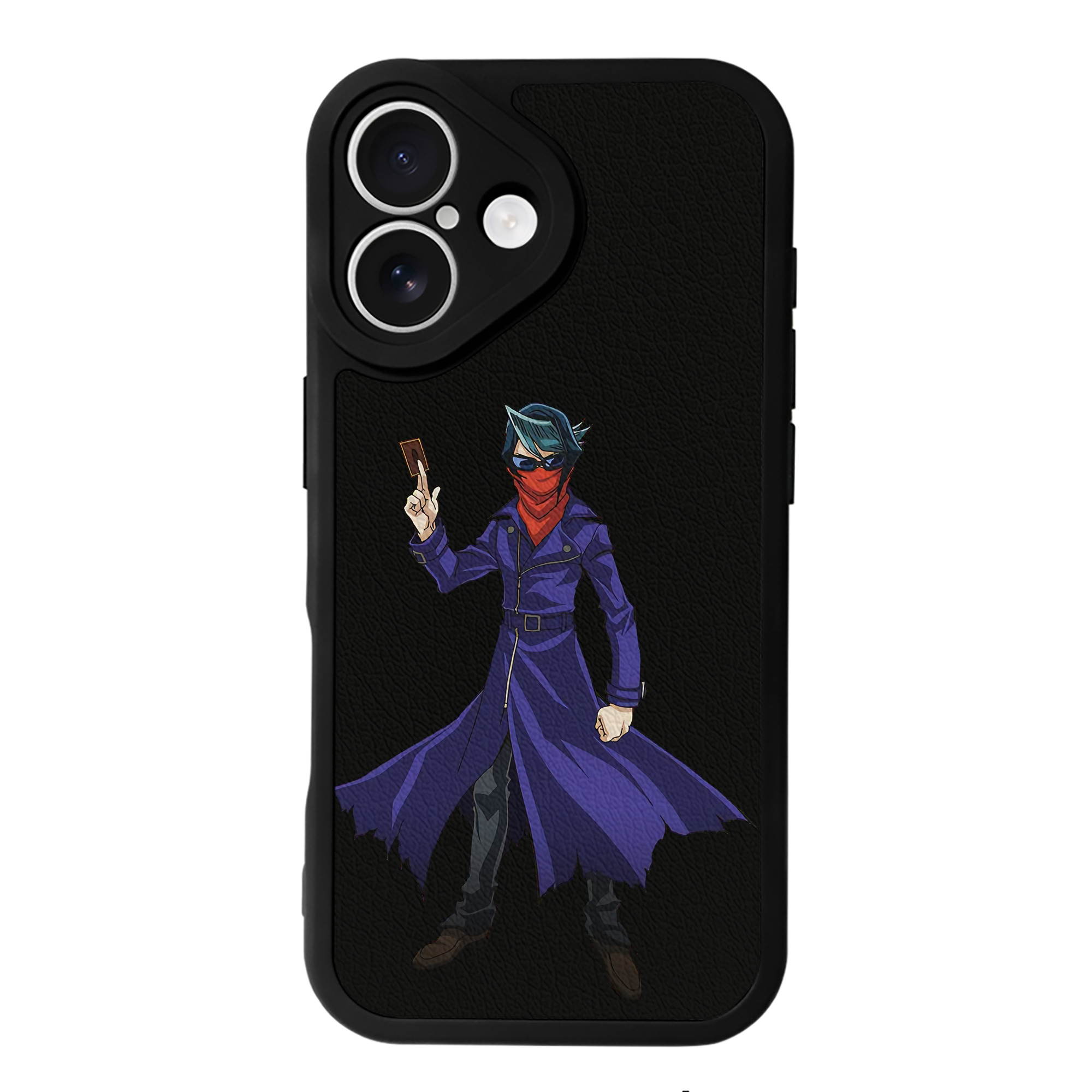 （画像用） 遊☆戯☆王 Yu-Gi-Oh! 【iPhone 16シリーズ対応】シリコンスマホケース（レザー調） 材質：シリコン